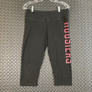 Victoria's Secret PINK w/ Fifth & Ocean Indiana Hoosiers Capri Leggings‎ Women M